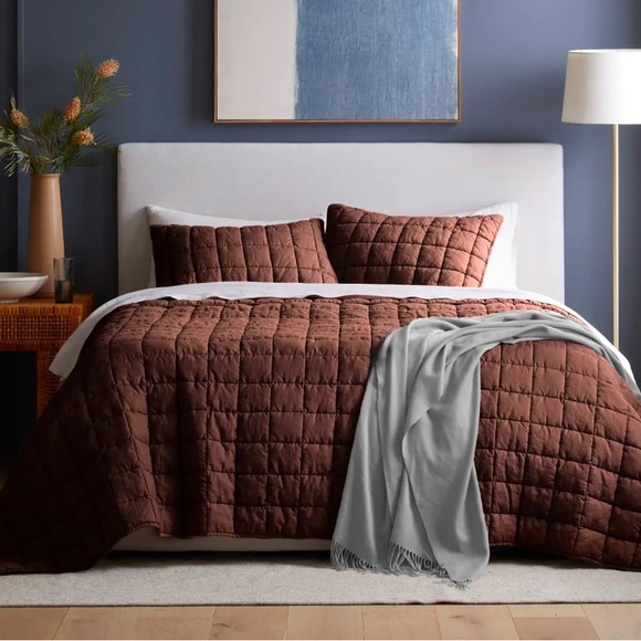 Quince- European Linen Quilt NWT-Queen/Full - Picture 2 of 3